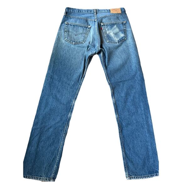 Vintage Levi’s 501 Jeans 1980s Selvedge Red Tag Blank USA W34 L36 -Actual 32/32 - Picture 2 of 16